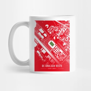 De Grolsch Veste Map Design - Red Mug